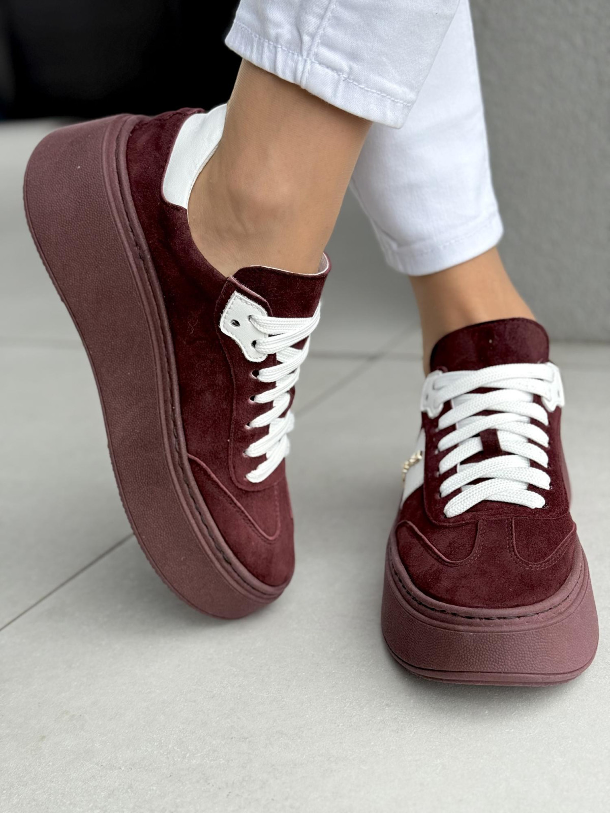 Sneakersy damskie OLEKSY ze skóry naturalnej Polskiej produkcji