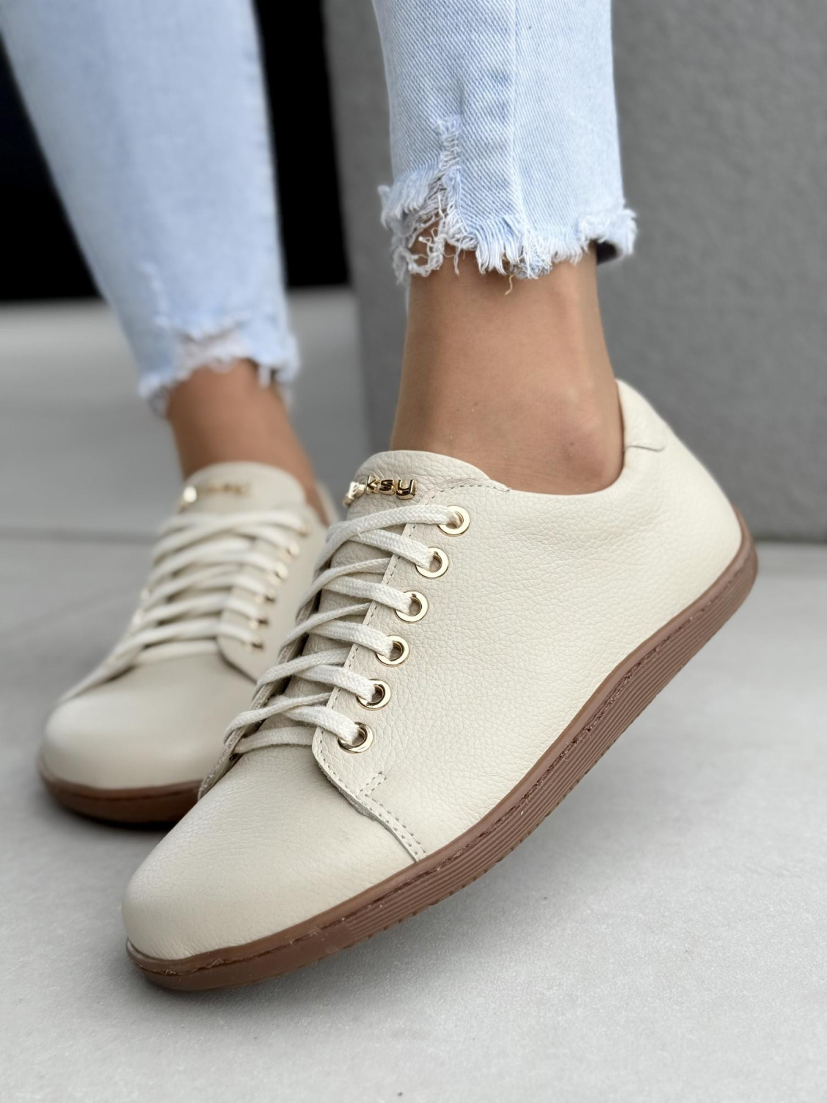 Sneakersy barefood OLEKSY ze skóry naturalnej polskiej produkcji