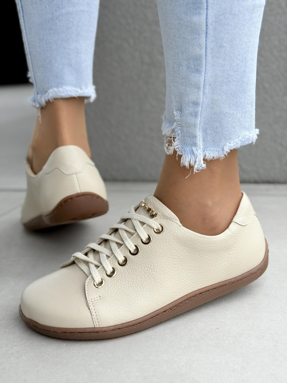 Sneakersy barefood OLEKSY ze skóry naturalnej polskiej produkcji