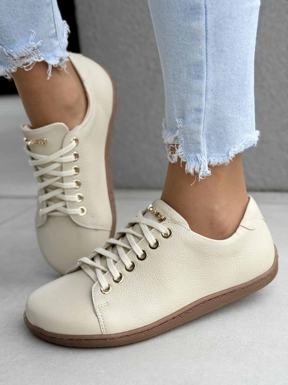 Sneakersy barefood OLEKSY ze skóry naturalnej polskiej produkcji