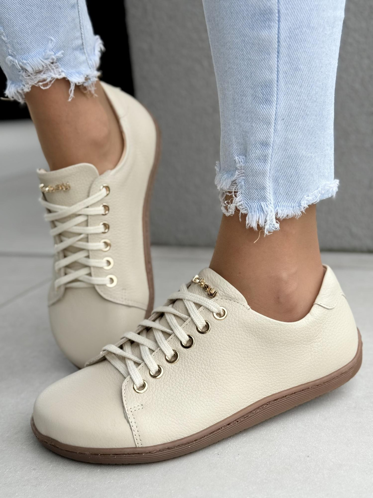 Sneakersy barefood OLEKSY ze skóry naturalnej polskiej produkcji