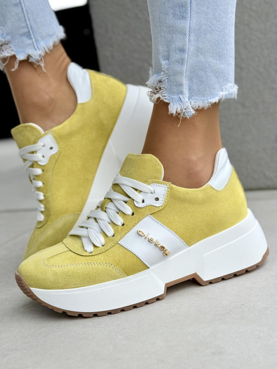 Sneakersy damskie OLEKSY ze skóry naturalnej Polskiej produkcji