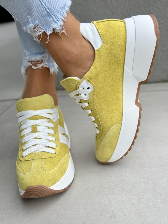 Sneakersy damskie OLEKSY ze skóry naturalnej Polskiej produkcji