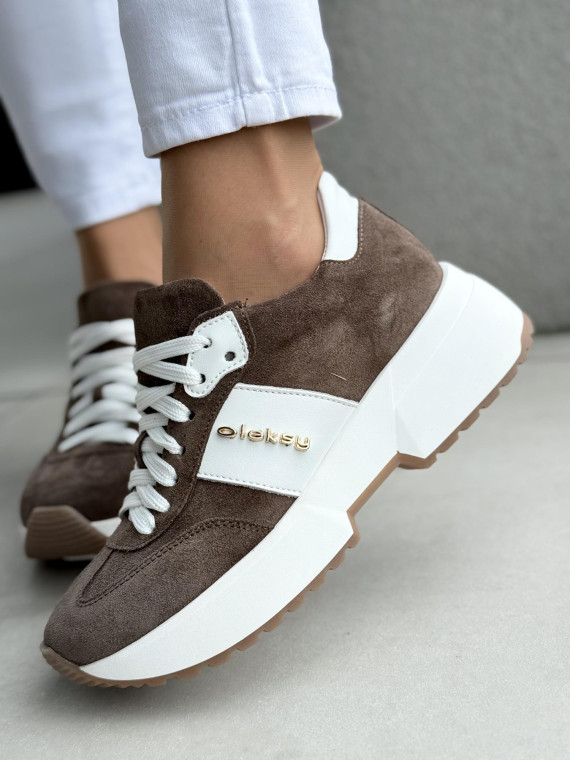 Sneakersy damskie OLEKSY ze skóry naturalnej Polskiej produkcji