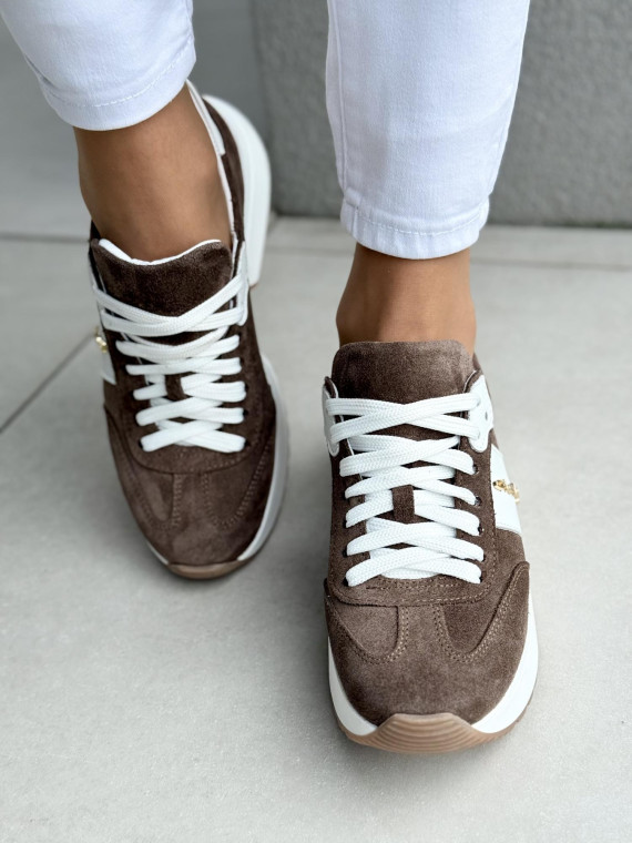 Sneakersy damskie OLEKSY ze skóry naturalnej Polskiej produkcji