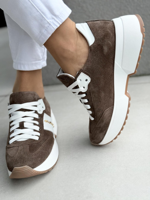 Sneakersy damskie OLEKSY ze skóry naturalnej Polskiej produkcji