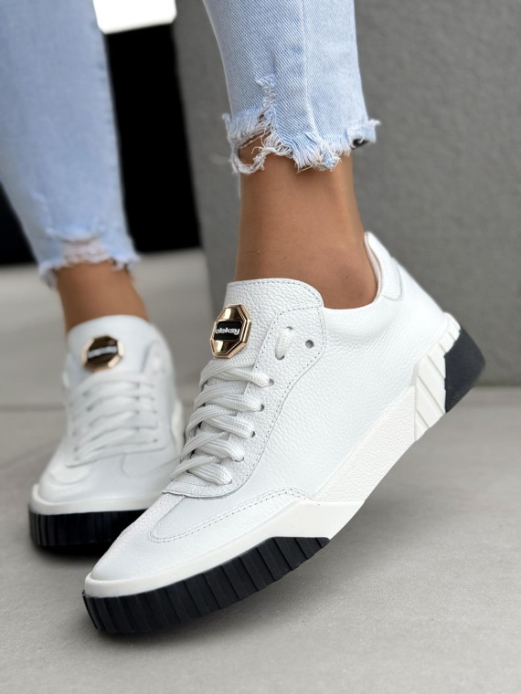 Sneakersy damskie OLEKSY ze skóry naturalnej Polskiej produkcji