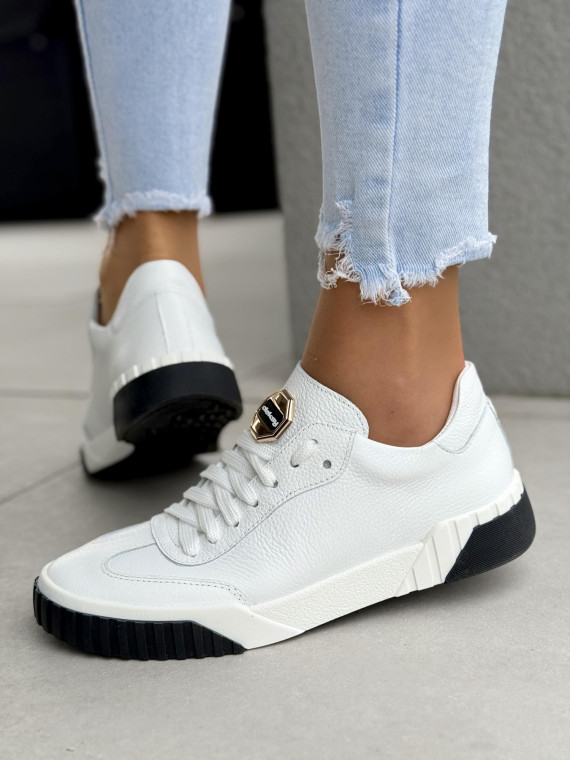 Sneakersy damskie OLEKSY ze skóry naturalnej Polskiej produkcji