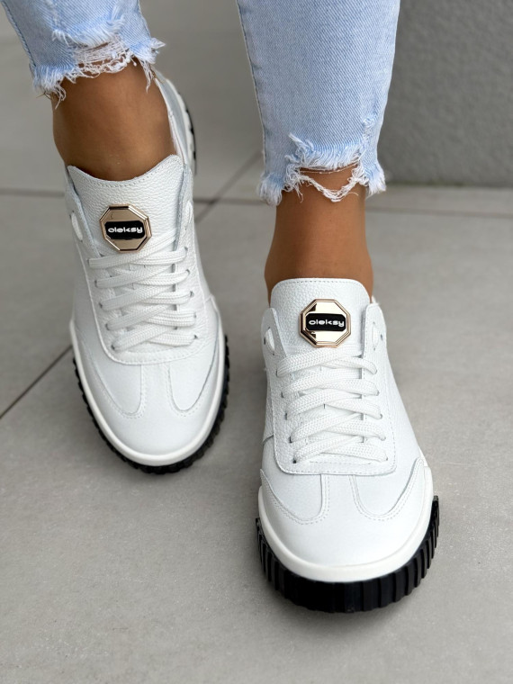 Sneakersy damskie OLEKSY ze skóry naturalnej Polskiej produkcji