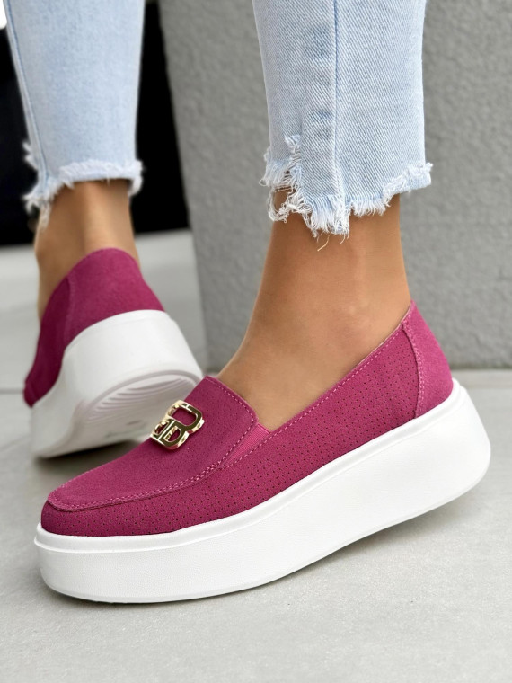 Mokasyny damskie ze skóry naturalnej