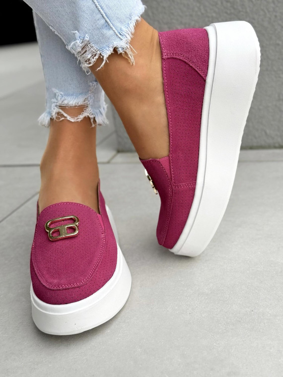 Mokasyny damskie ze skóry naturalnej