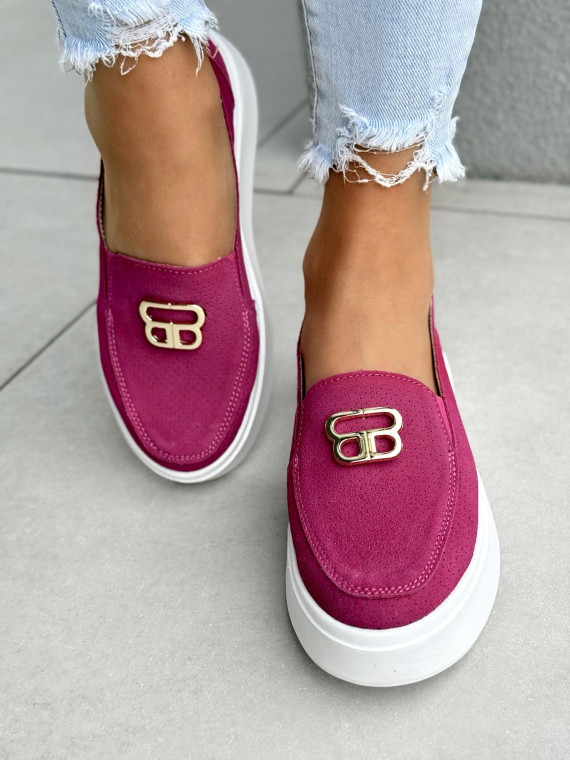 Mokasyny damskie ze skóry naturalnej