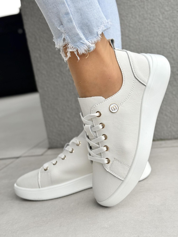 Sneakersy damskie ze skóry naturalnej