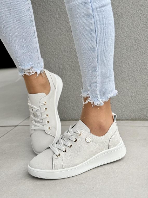 Sneakersy damskie ze skóry naturalnej