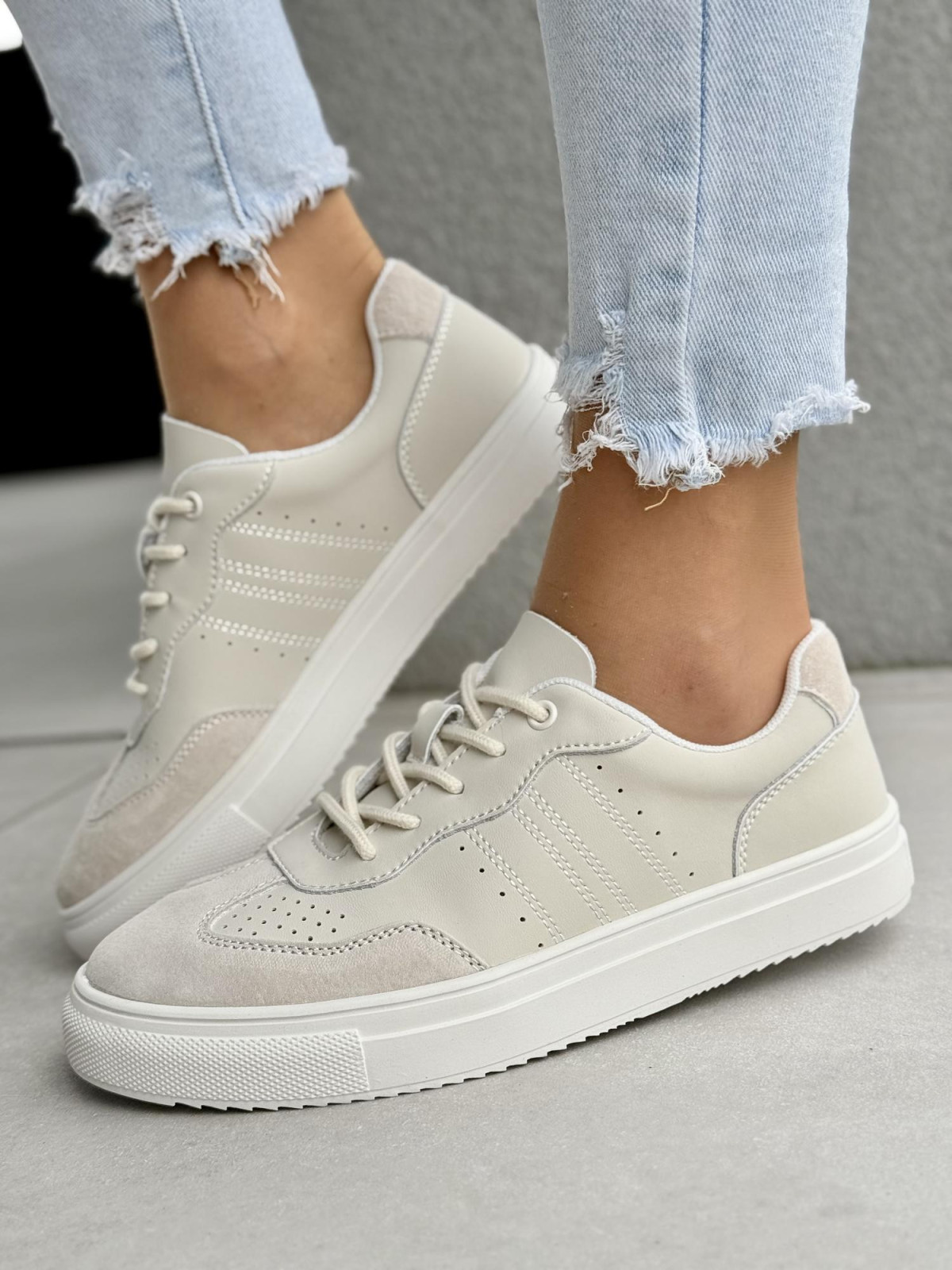 Sneakersy damskie ze skóry naturalnej