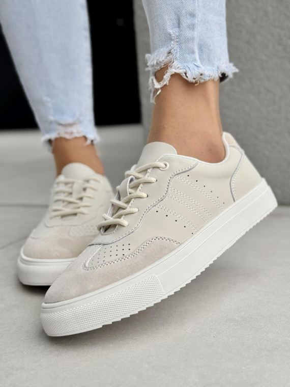 Sneakersy damskie ze skóry naturalnej
