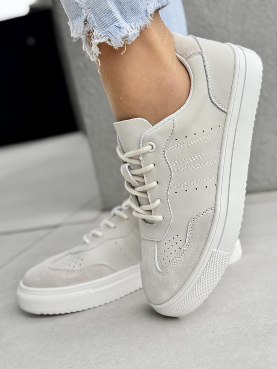 Sneakersy damskie ze skóry naturalnej