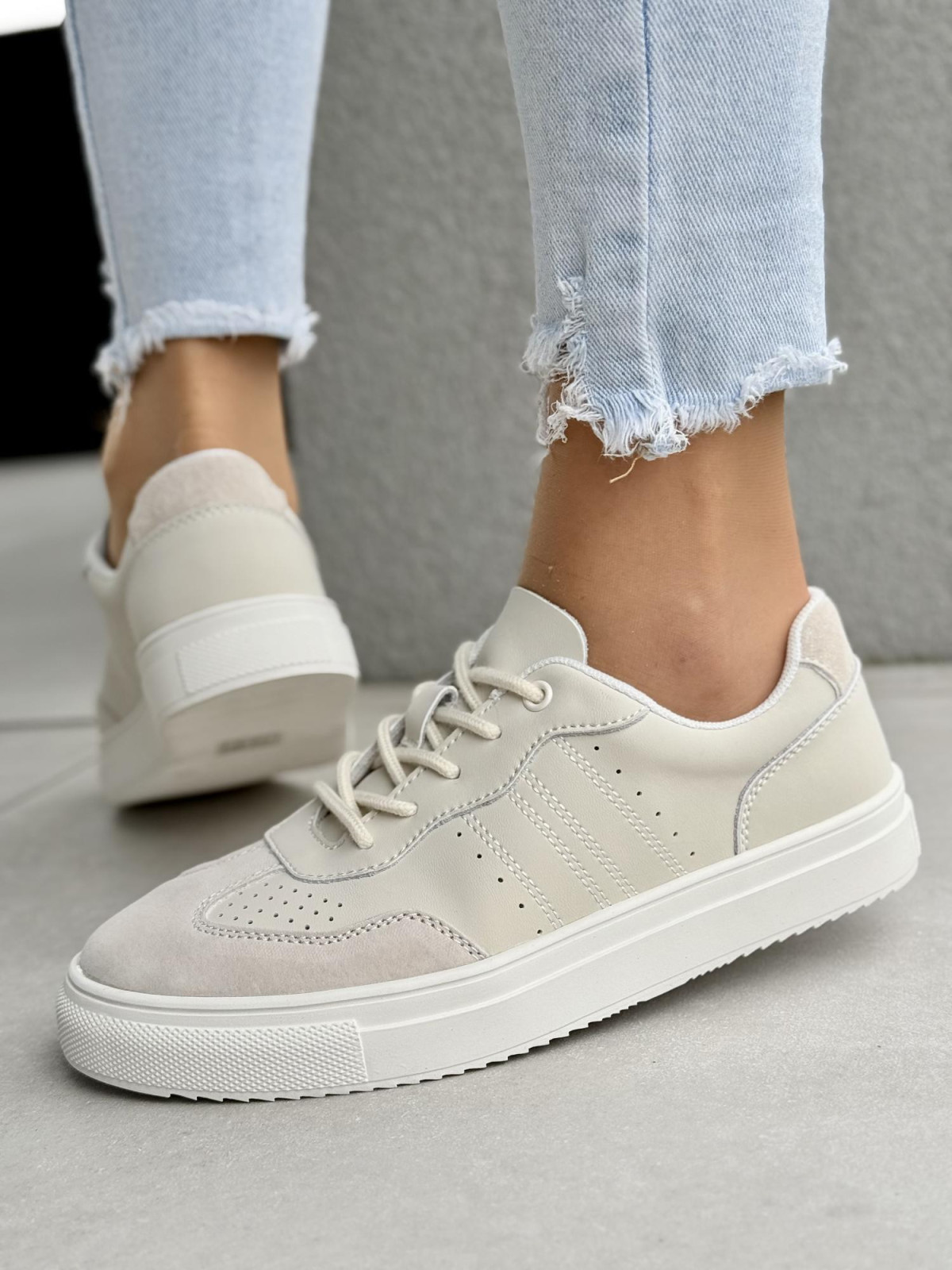 Sneakersy damskie ze skóry naturalnej