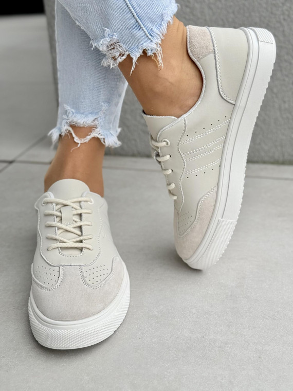 Sneakersy damskie ze skóry naturalnej