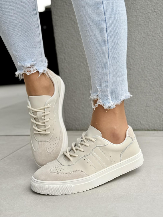 Sneakersy damskie ze skóry naturalnej