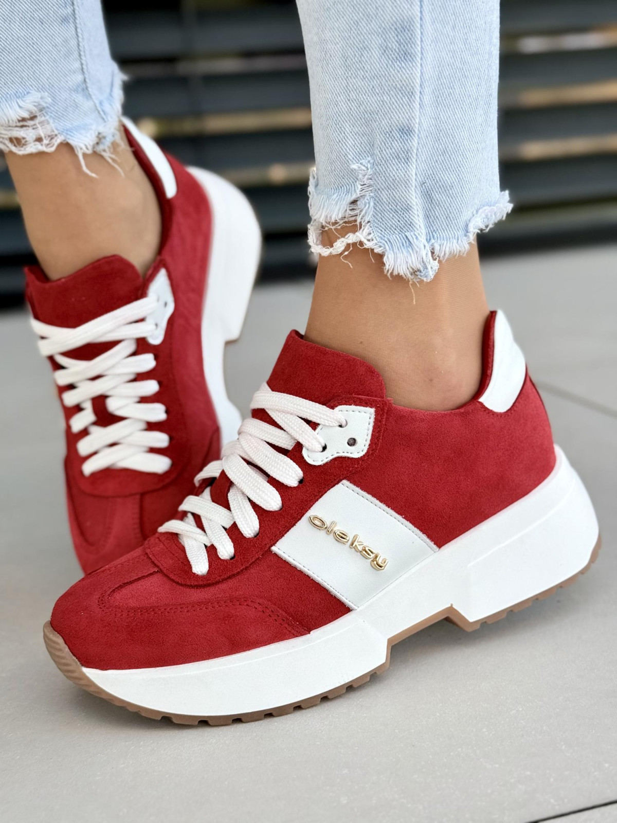 Sneakers ze skóry naturalnej OLEKSY Polskiej produkcji