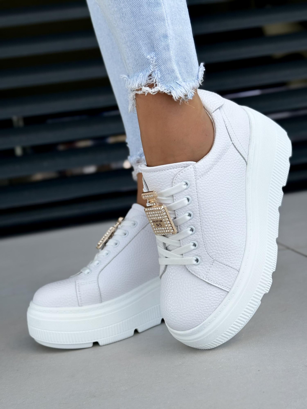 Sneakersy damskie ze skóry naturalnej