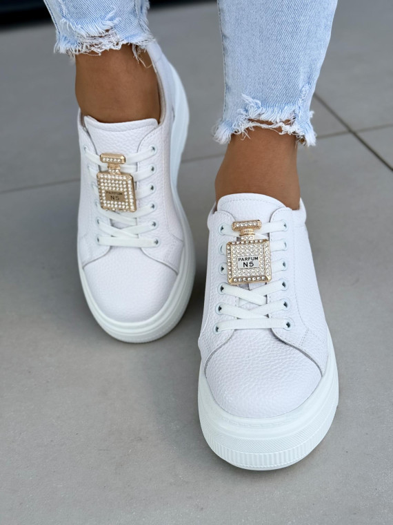 Sneakersy damskie ze skóry naturalnej