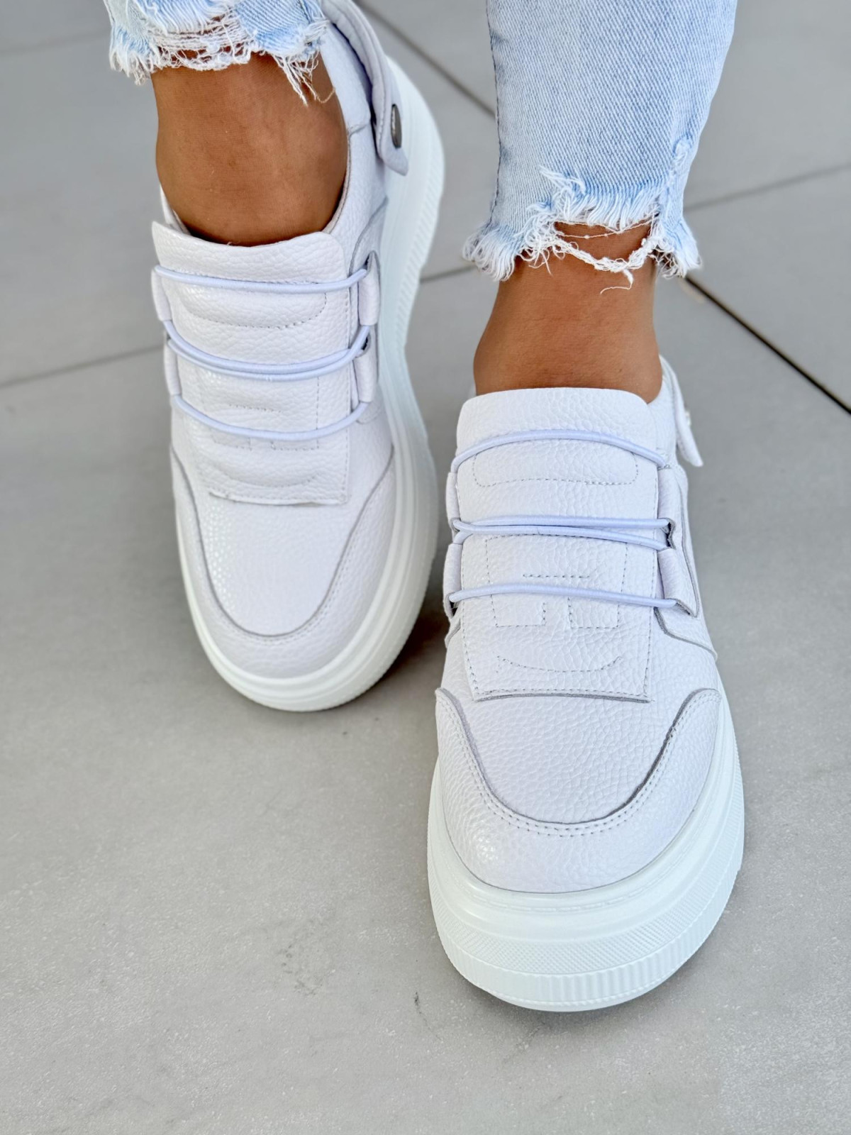 Sneakersy damskie ze skóry naturalnej