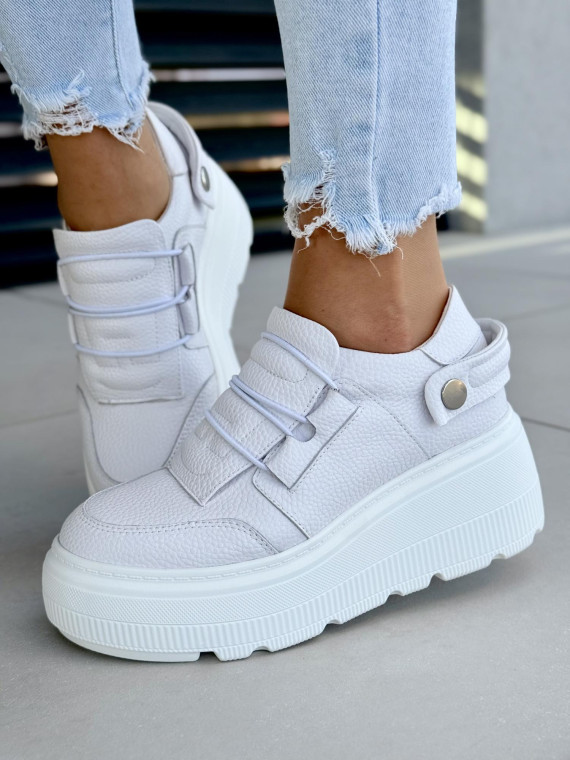 Sneakersy damskie ze skóry naturalnej