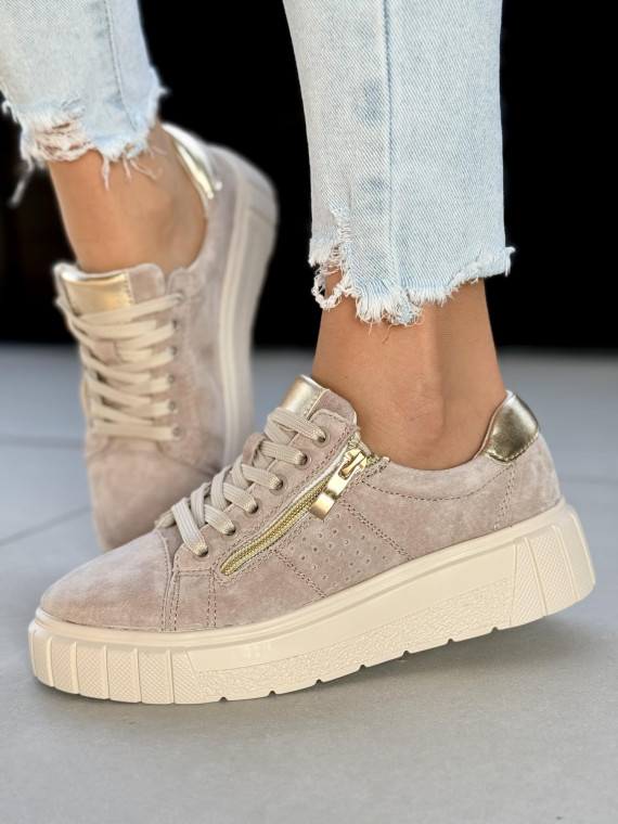 Sneakersy damskie ze skóry naturalnej