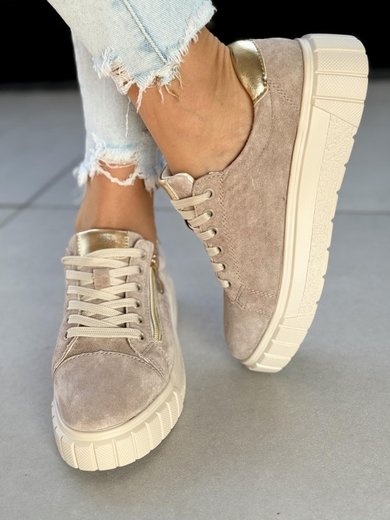 Sneakersy damskie ze skóry naturalnej