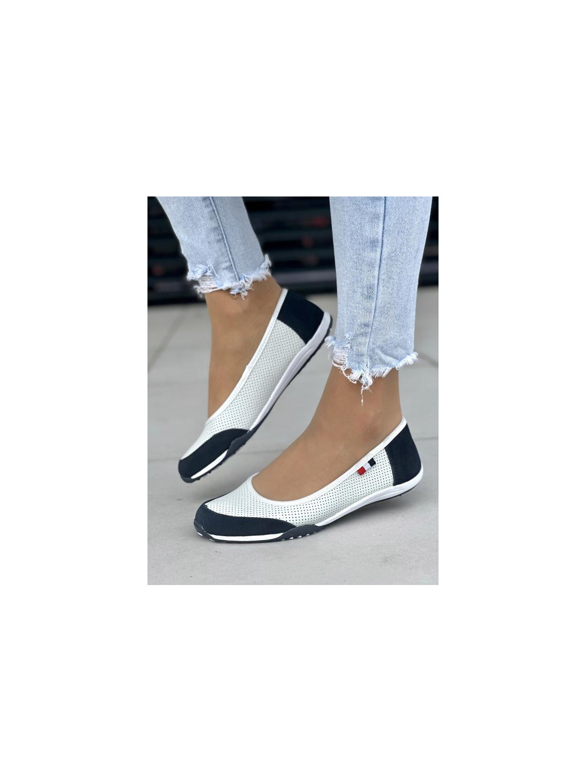 Balerinki ze skóry naturalnej