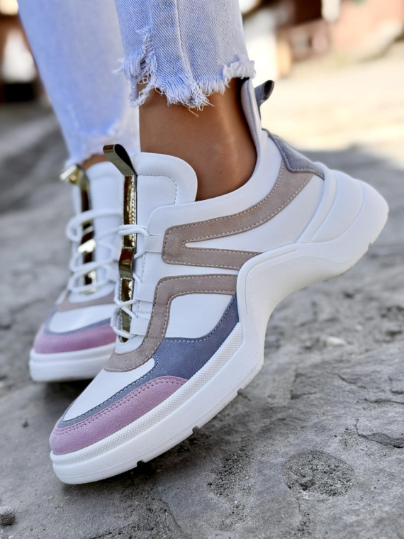 Sneakersy damskie OLEKSY ze skóry naturalnej Polskiej produkcji