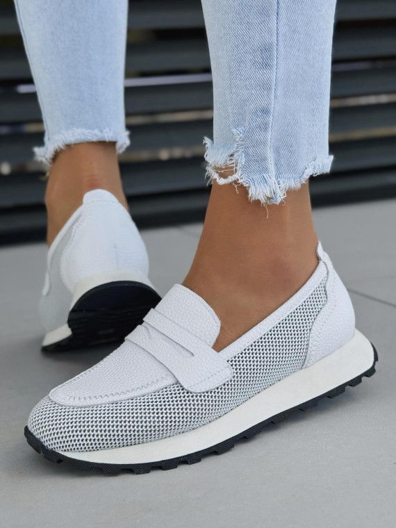 Sneakersy damskie ze skóry naturalnej