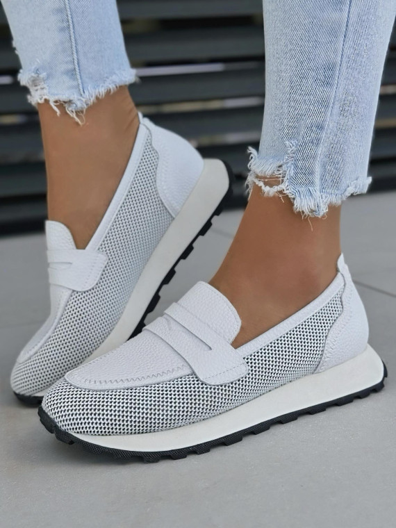 Sneakersy damskie ze skóry naturalnej