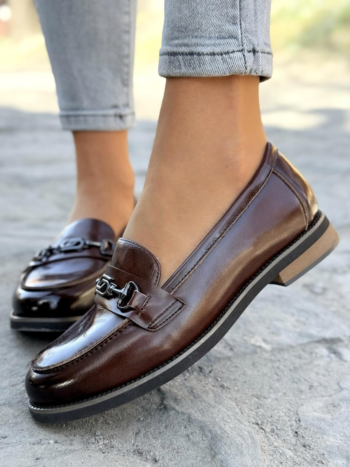 Mega wygodne mokasyny damskie ze skóry naturalnej