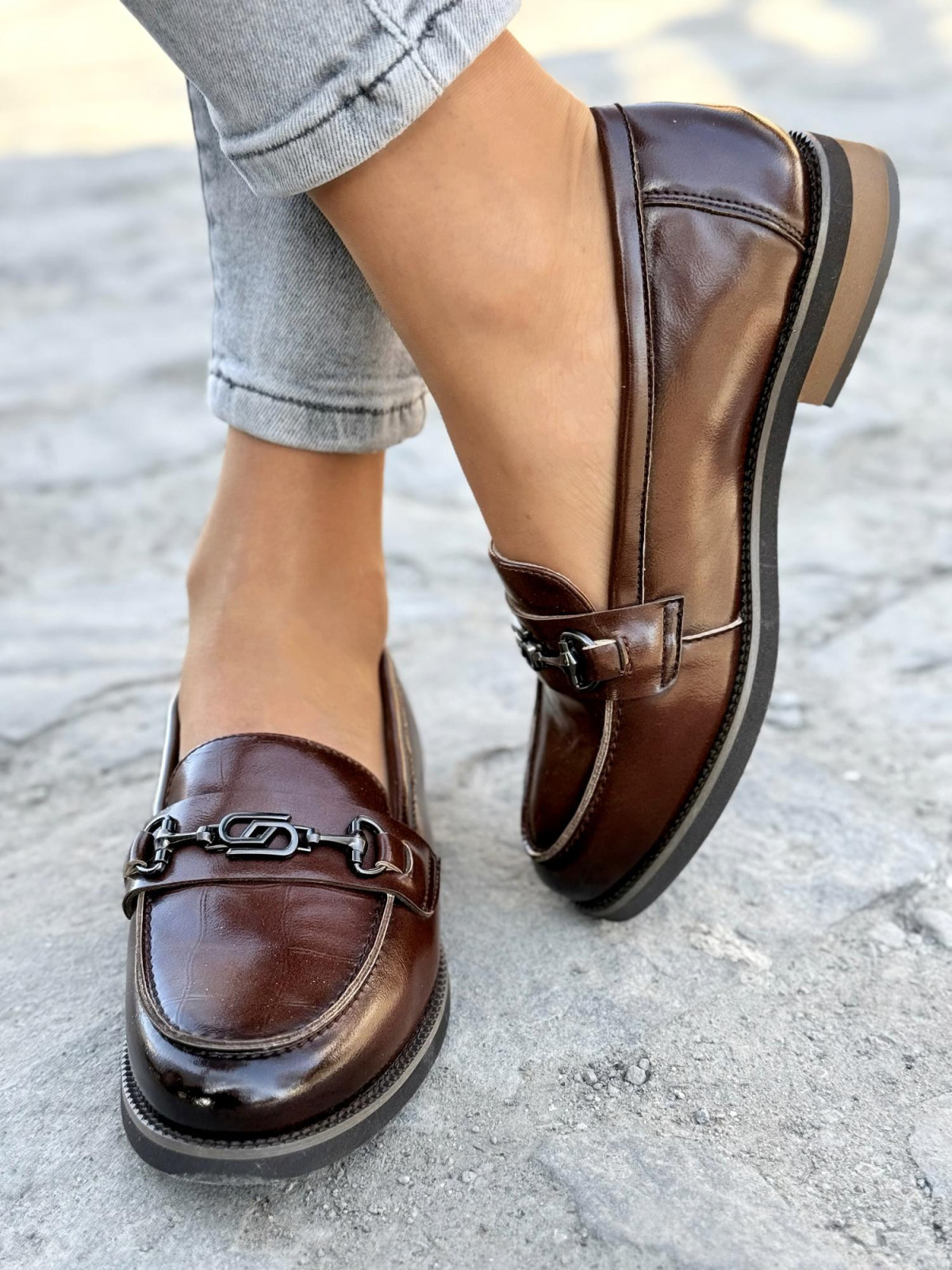 Mega wygodne mokasyny damskie ze skóry naturalnej