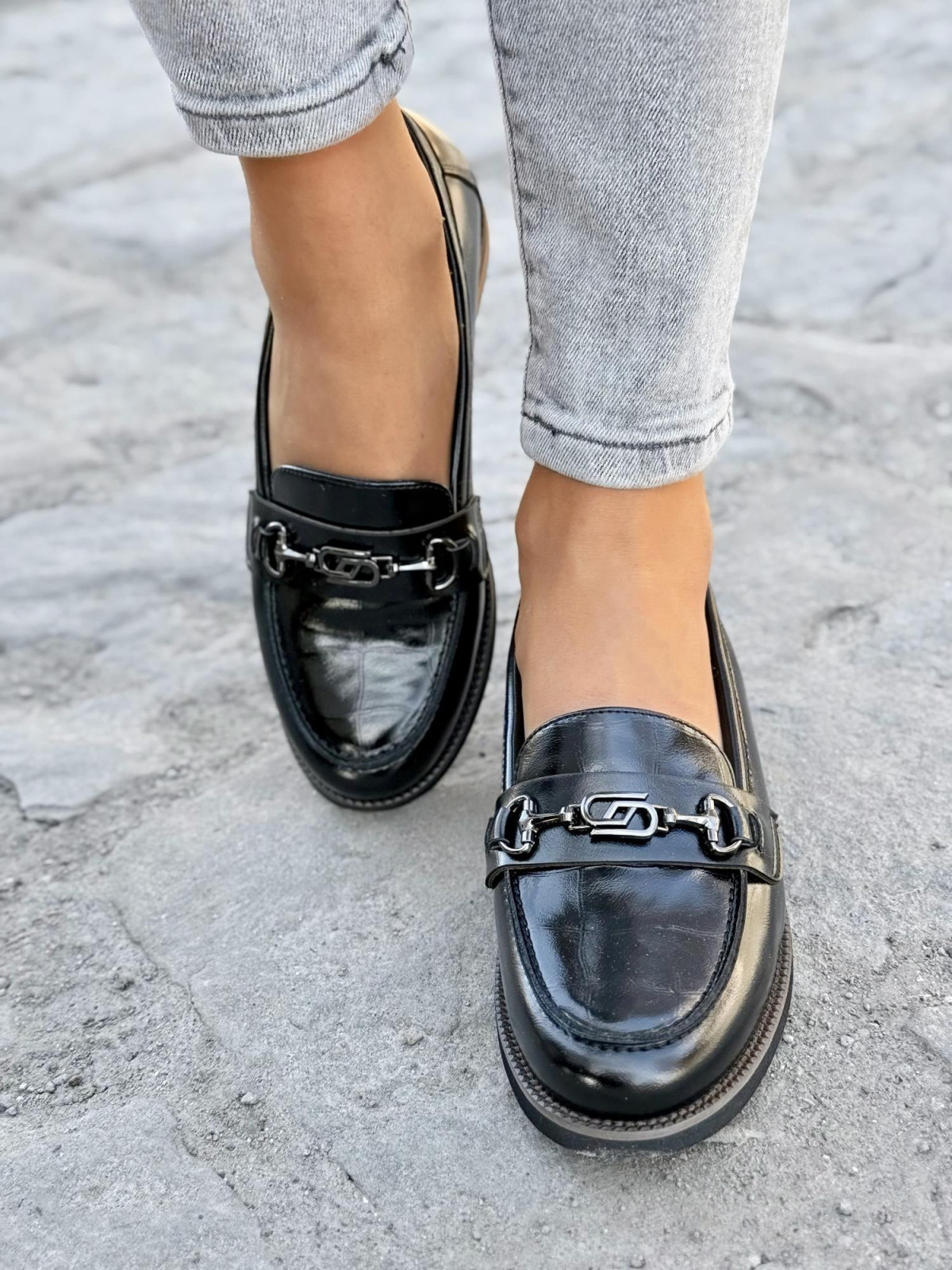 Mokasyny damskie ze skóry naturalnej