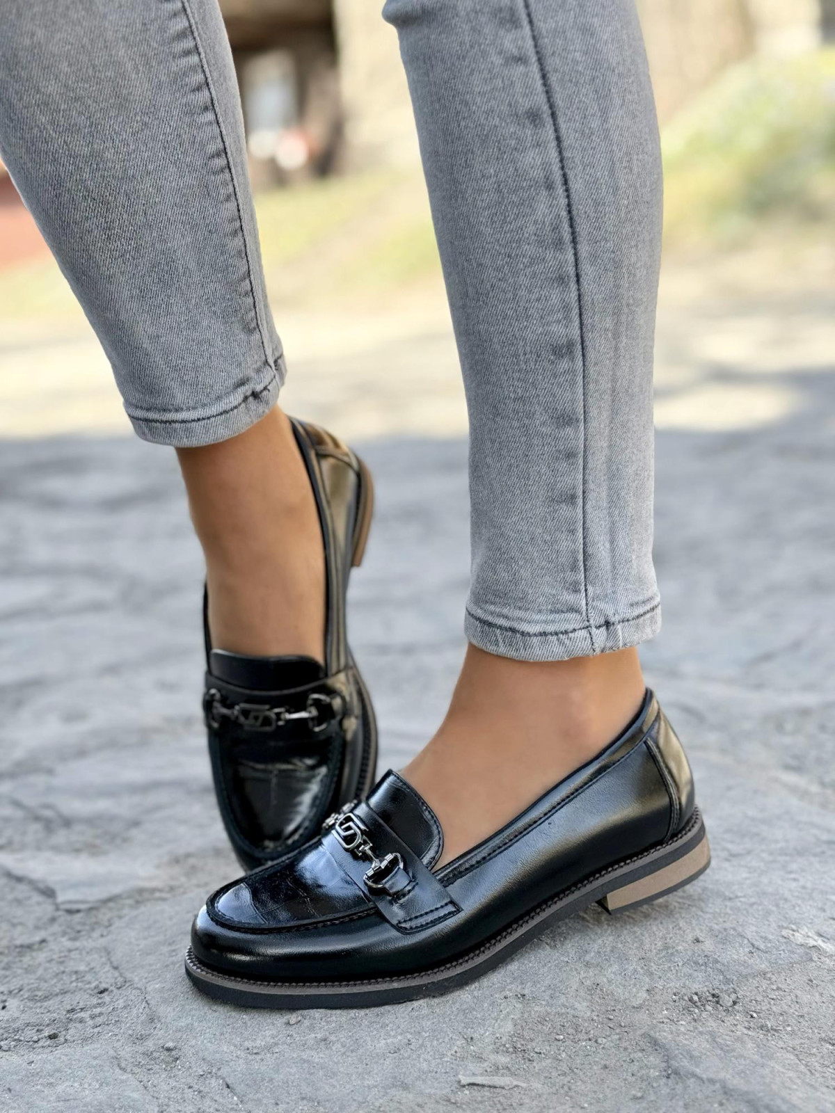 Mokasyny damskie ze skóry naturalnej