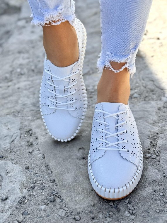 Sneakersy damskie ze skóry naturalnej