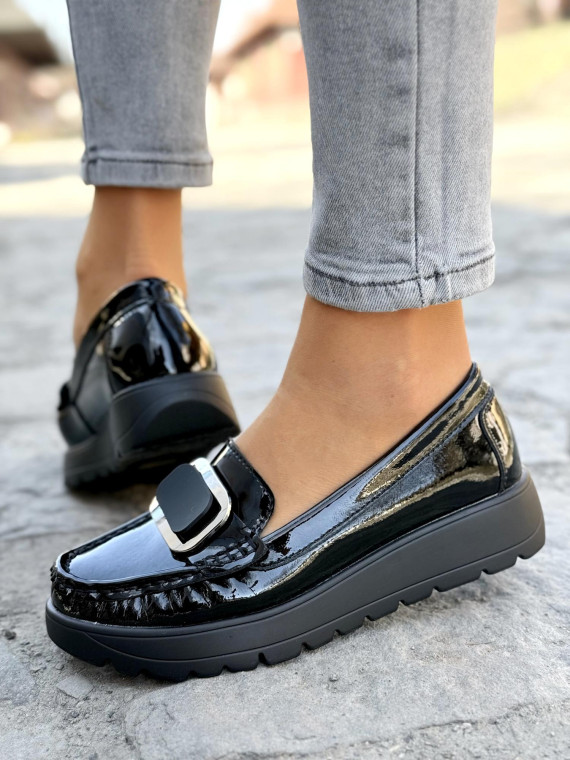 Mokasyny damskie ze skóry naturalnej