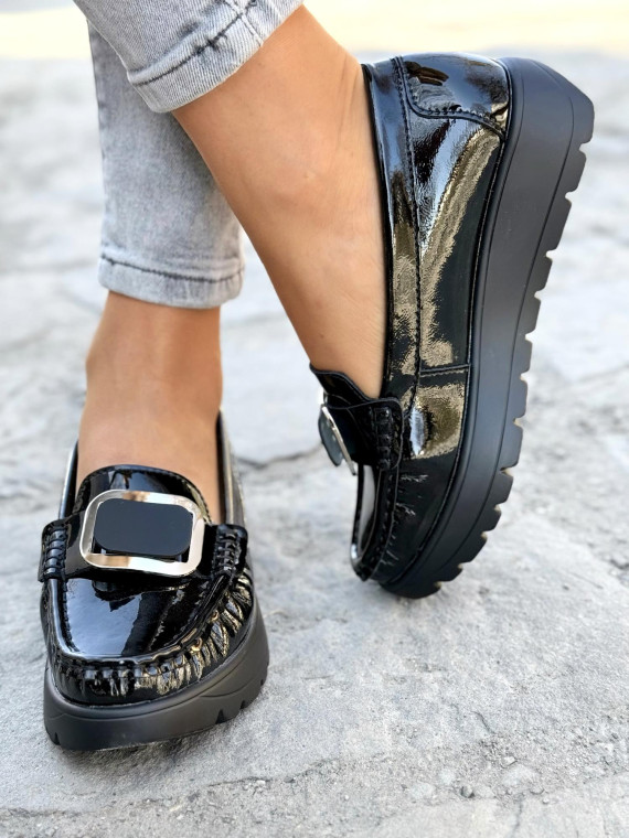 Mokasyny damskie ze skóry naturalnej