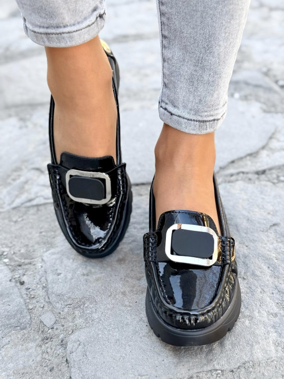 Mokasyny damskie ze skóry naturalnej