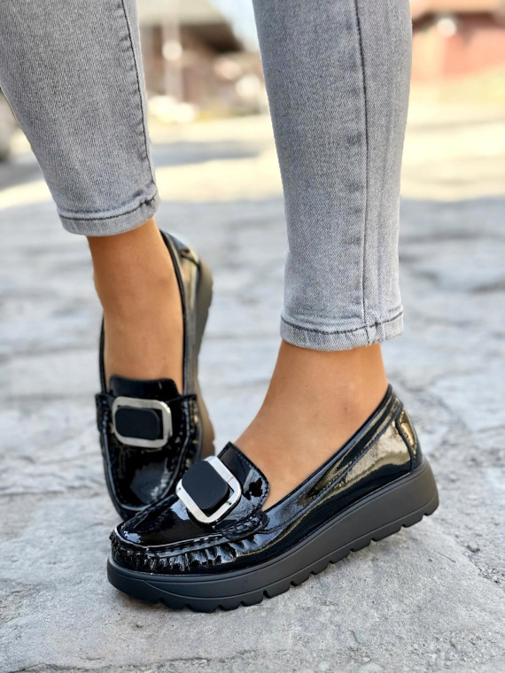 Mokasyny damskie ze skóry naturalnej