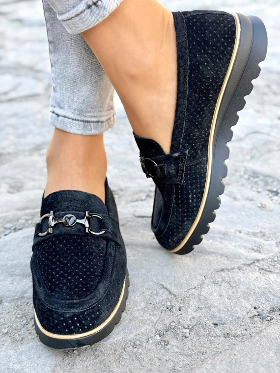 Mokasyny damskie ze skóry naturalnej