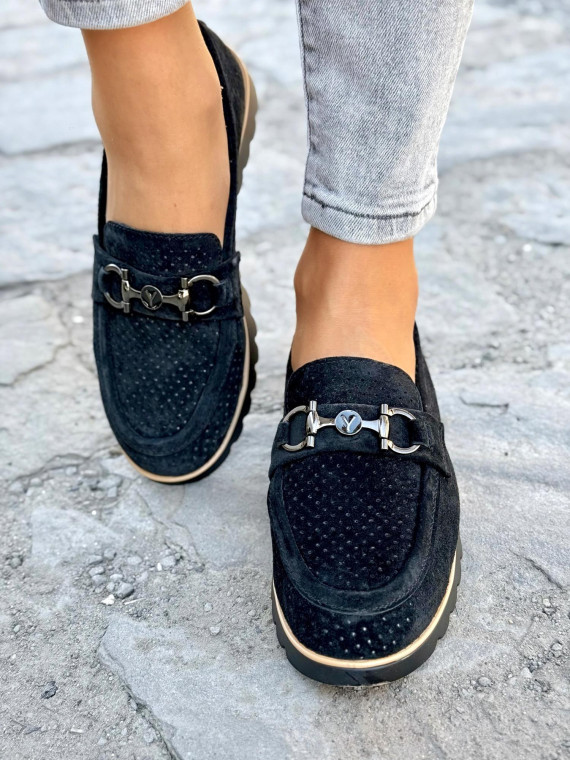 Mokasyny damskie ze skóry naturalnej