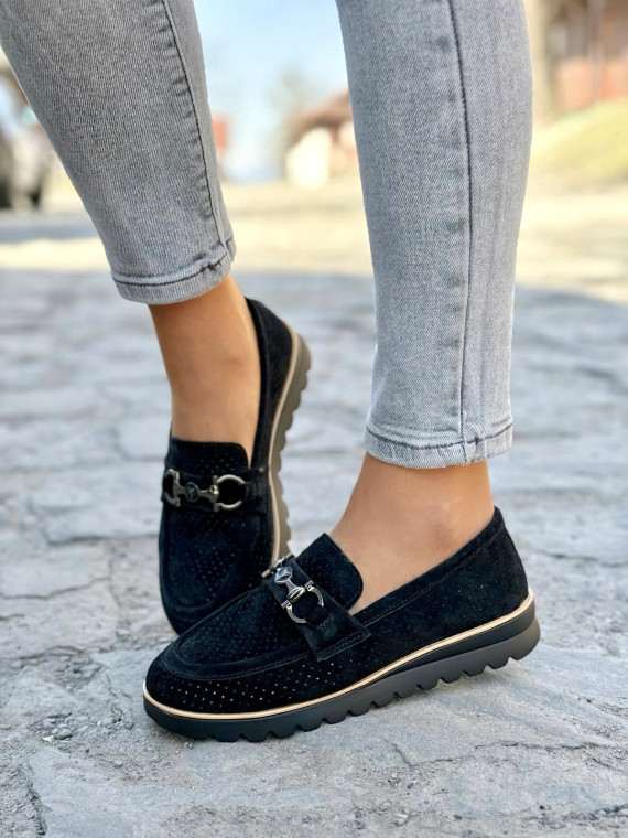 Mokasyny damskie ze skóry naturalnej