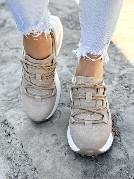 Sneakersy damskie ze skóry naturalnej