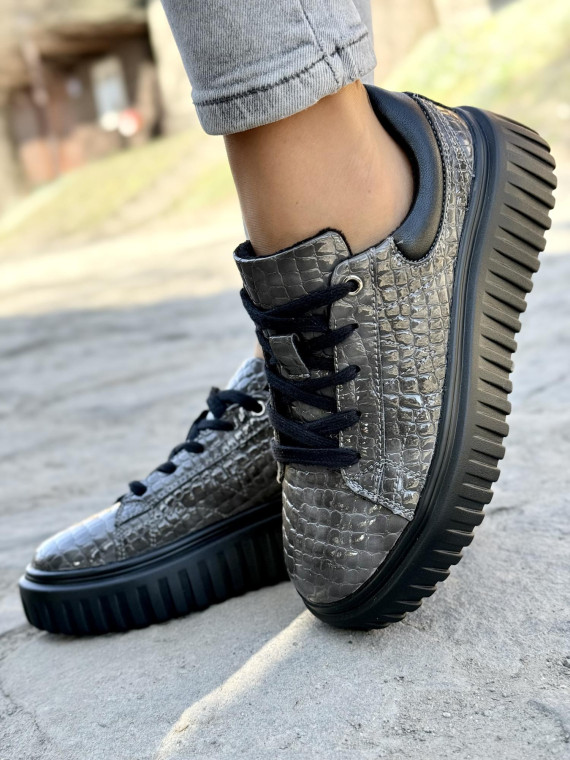 Sneakersy damskie ze skóry naturalnej