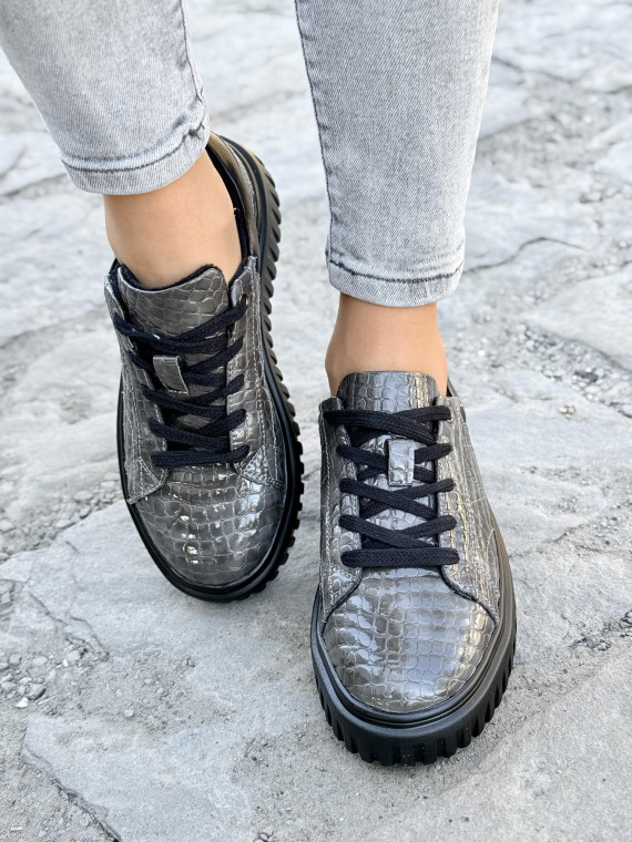 Sneakersy damskie ze skóry naturalnej